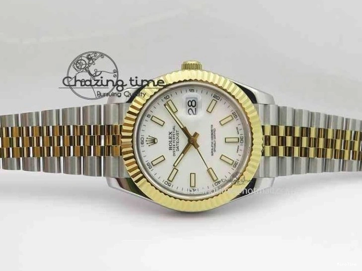 MiroTime 0125 Casual DateJust II 41mm SS YG BP Maker Best Edition White Dial On Jubilee Bracelet 3673